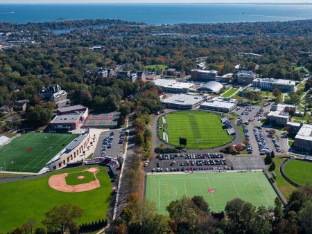 Aerial photograph of Fairfield University