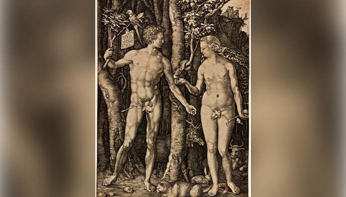 Albrecht Dürer, Adam and Eve, 1504, engraving