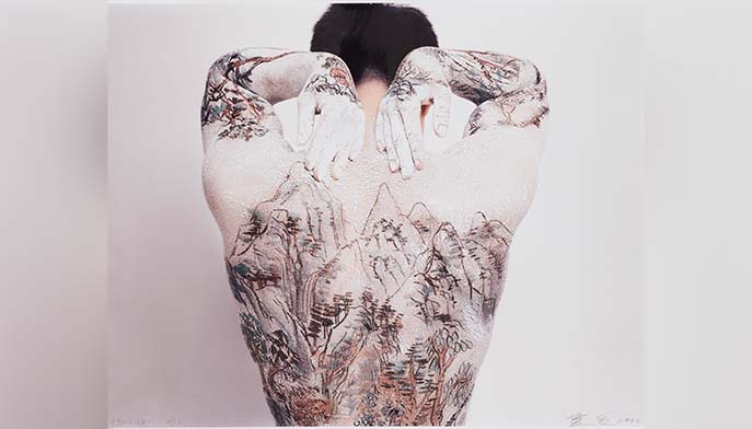 Huang Yan 黃岩 (Chinese, b. 1966), Chinese Shan-Shui Tattoo, 1999, photograph, C-print.