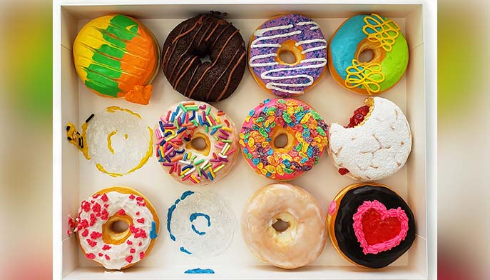 Peter Anton, Super Donuts, mixed media. © 2020