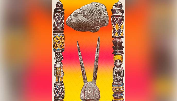 Martin Payton, Portal, 1990, offset lithograph. Partial gift of the Brandywine Workshop and Archives and Museum Purchase with funds from the Black Art Fund, 2024 (2024.0601) © Martin Payton