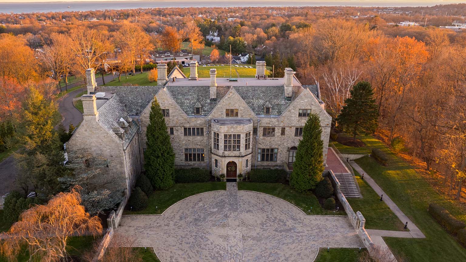 Aerial image of Bellarmine Hall