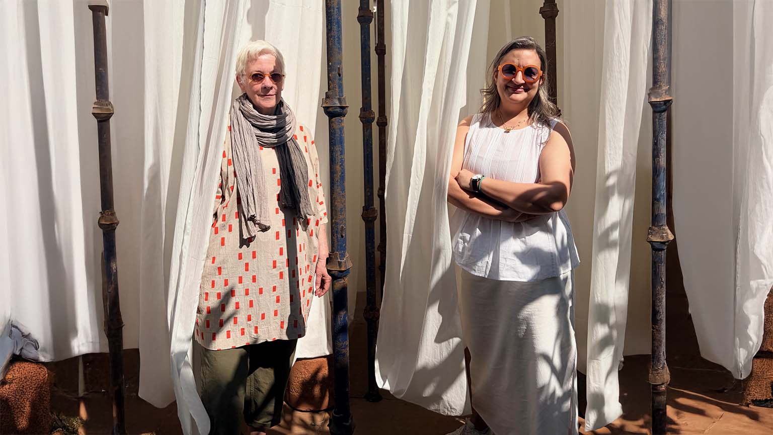 Image of Fairfield Professor Jo Yarrington and architect Anjali Mangagiri 