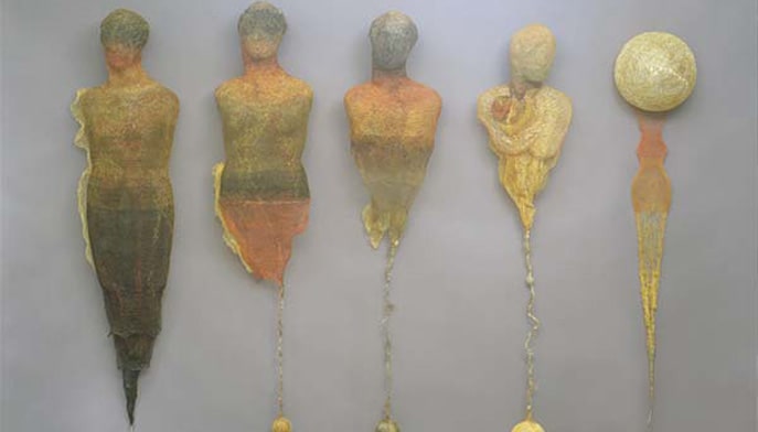 Norma Minkowitz, Body to Soul, 2003, Fiber, metal, resin, paint, mirror, crocheted. Museum of Arts and Design, New York; purchased with funds by the Windgate Charitable Foundation, 2004. Photography © Tom Grotta, Courtesy browngrotta arts