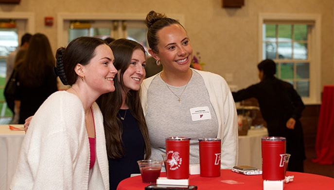 Fairfield seniors enjoy mingling at the Stay-A-Stag event.