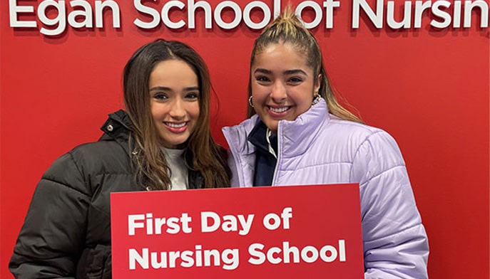 Sisters Leslie and Lindsey Borrego, Class of 2025