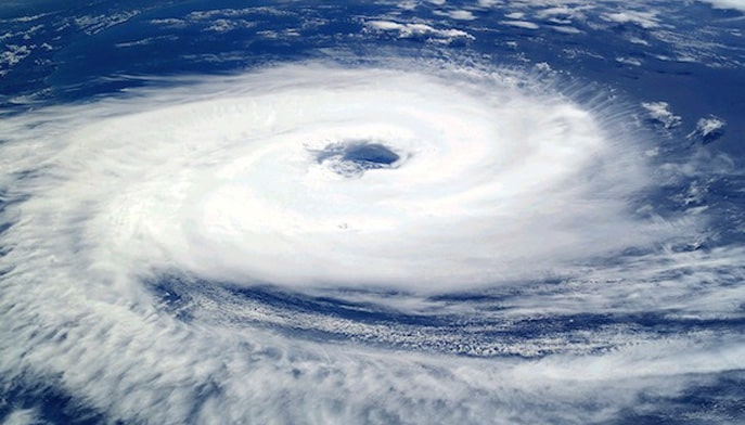 Photo of a hurricane
