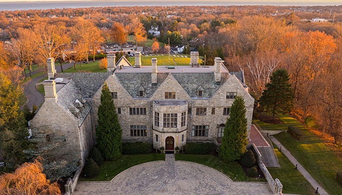 Aerial image of Bellarmine Hall