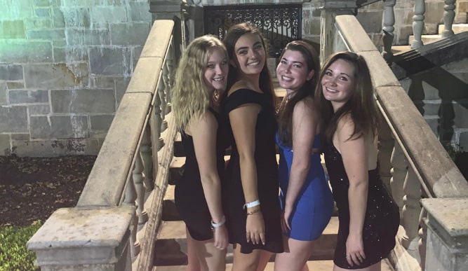 Picture of four fairfield students