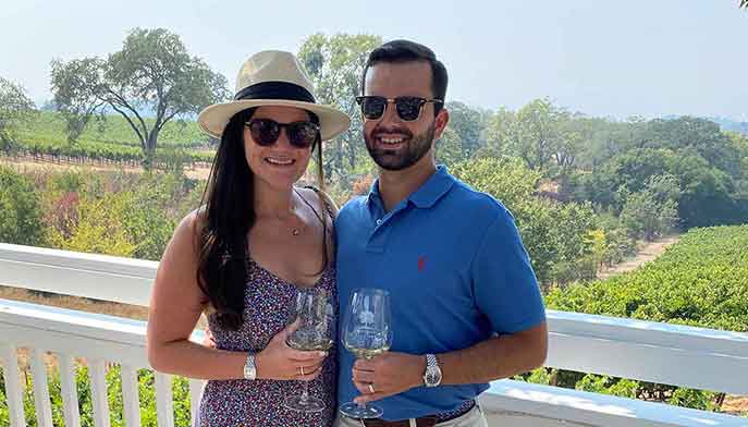 Elizabeth Sauvigne ’14 and Steven Liguori ’09