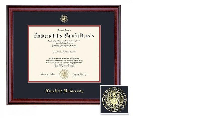 Image of a Fairfield University Diploma
