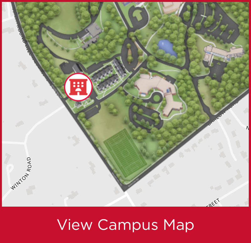 Campus Map that shows where the Koslow Center is located.