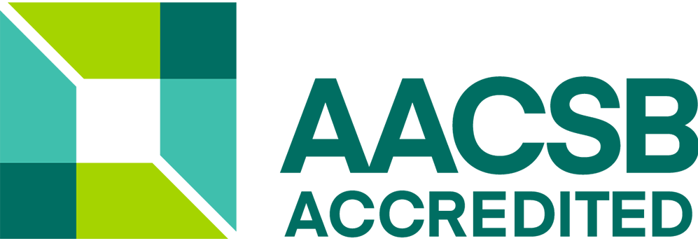 AACSB (Association to Advance Collegiate Schools of Business) Accredited logo