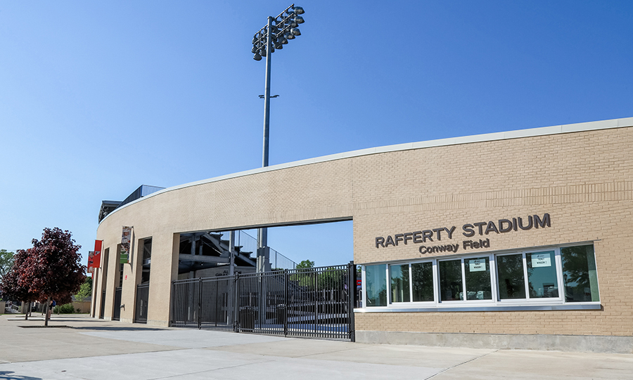 Image of Fairfield University's Rafferty Stadium entrance