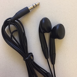 Earbuds (available for purchase)