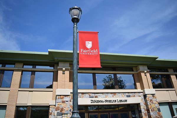 Front of library