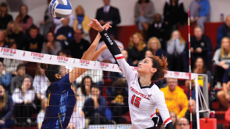 Manuela Nicolini ’20 was the Most Valuable Player of the 2019 MAAC Championship after recording a triple-double in the championship match against Quinnipiac.