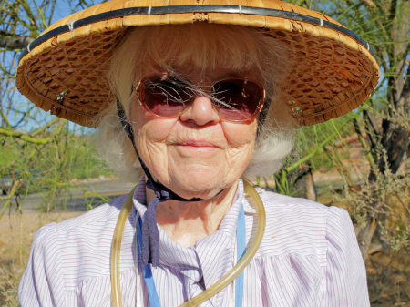 Entomologist Lois O’Brien in her fieldwork hat.