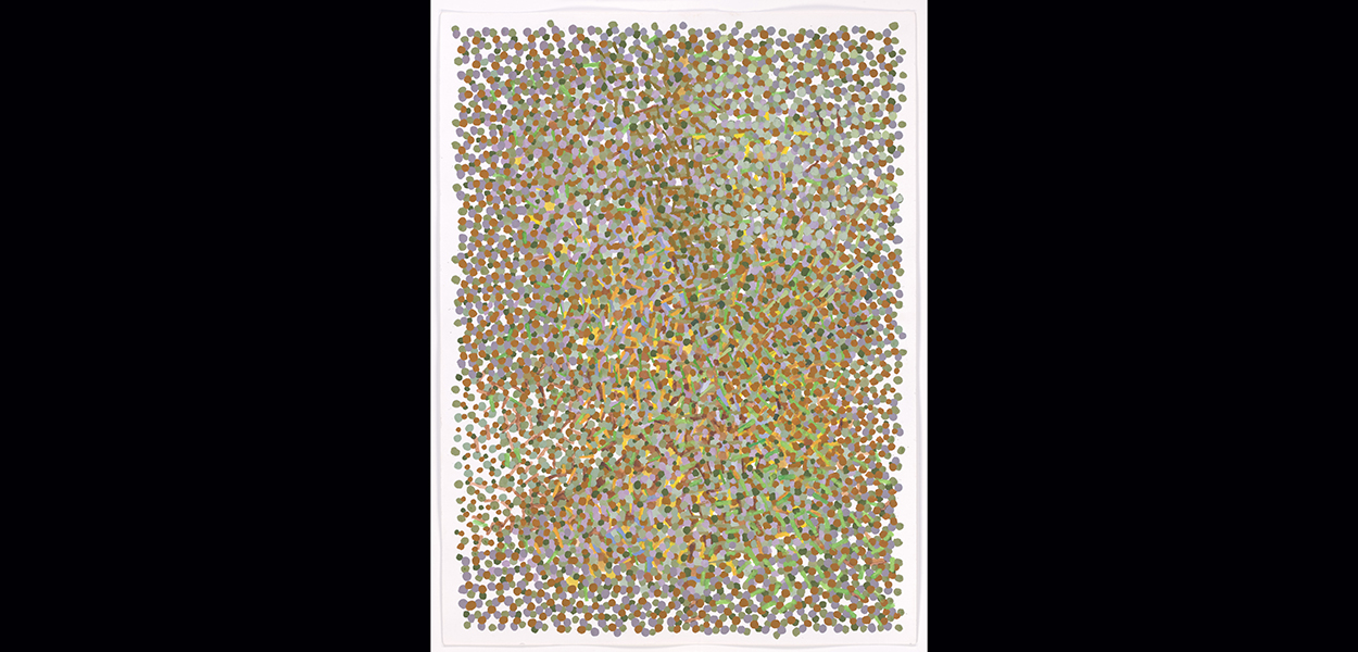 <em>Gleam</em>, 1993, casein and watercolor on rag paper. <br />Yale University Art Gallery, Gift of Werner H. and Sarah-Ann Kramarsky