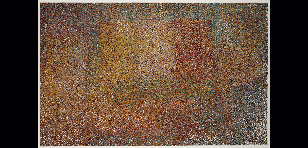 <em>November</em>, 1980-81, oil on canvas. <br />Lent by the Estate of the Artist, Courtesy of Betty Cuningham Gallery, New York