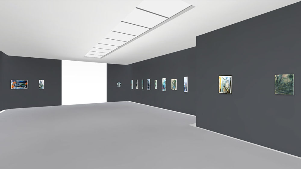 A view of the virtual exhibition created using Kunstmatrix, June 4 2022-May 20, 2022