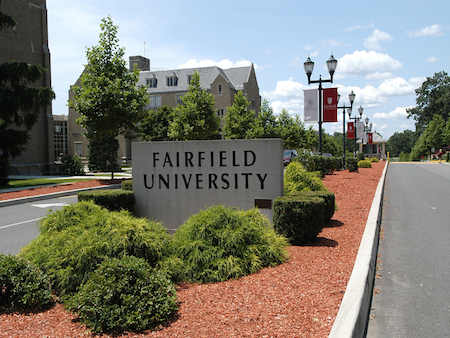 Image of Fairfield University campus.