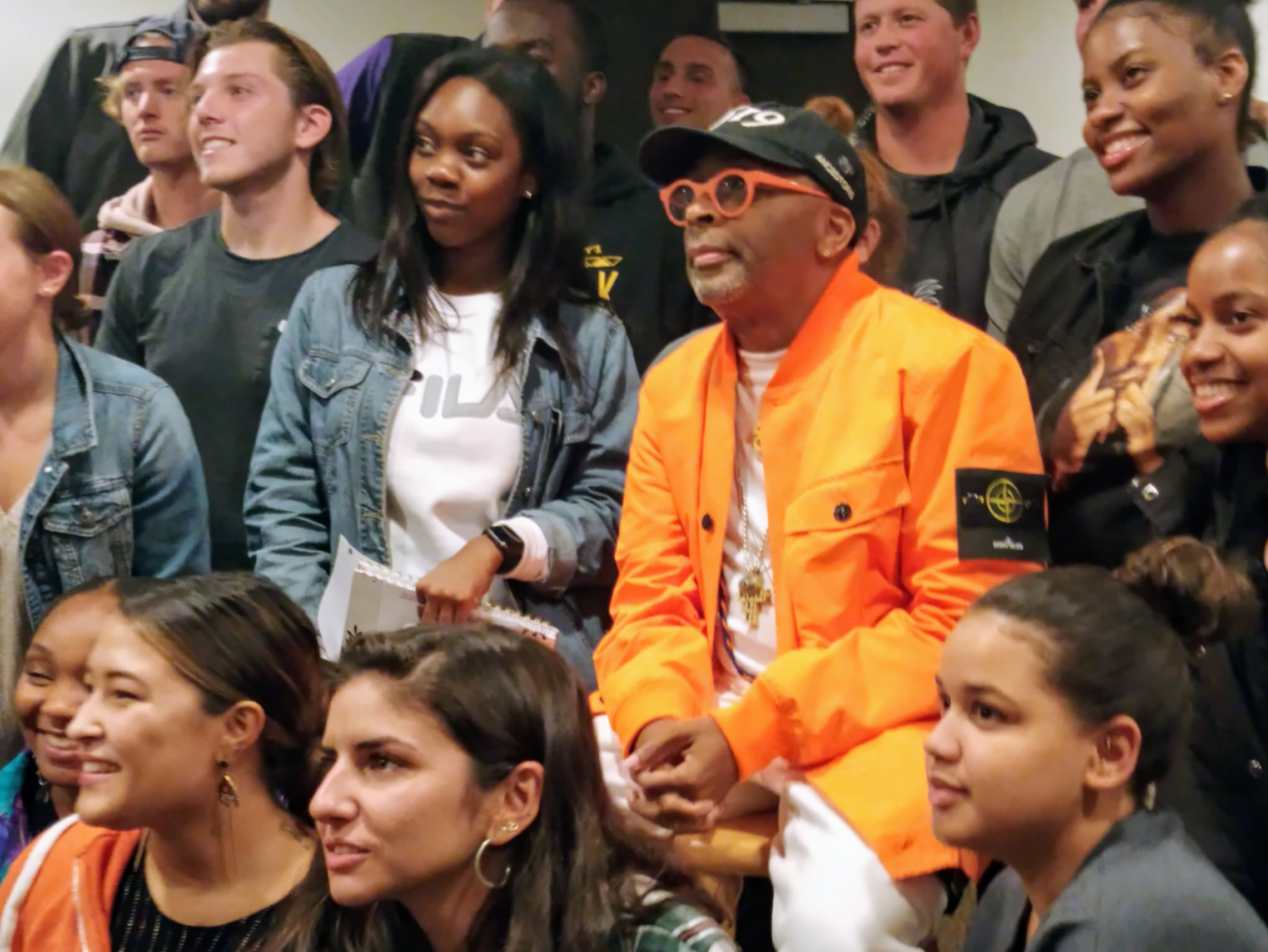 Spike Lee with students