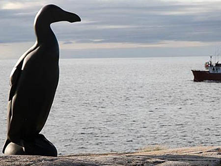 Memorial to the Extinct Birds, Great Auk, Joe Batt’s Point, Fogo Island, Newfoundland