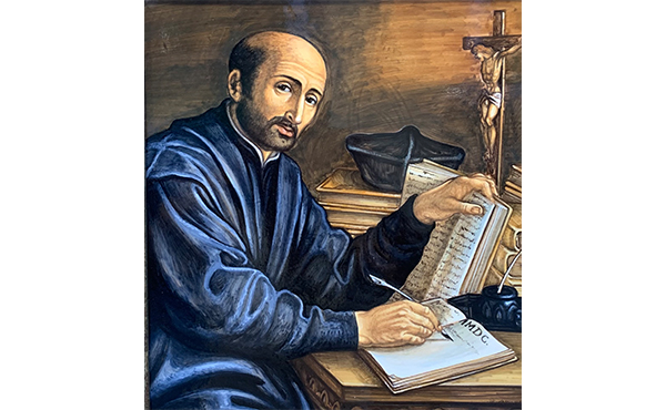 Artwork depicting St. Ignatius