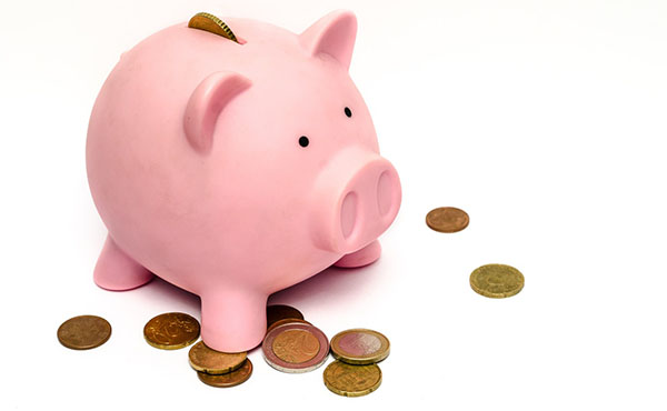 Stock image of a piggy bank