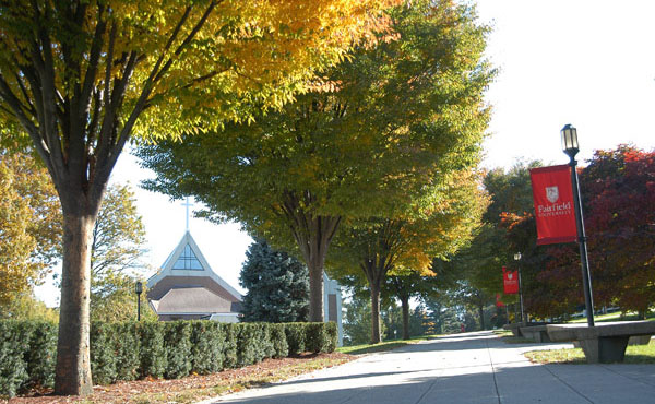 Photo of Fairfield University campus