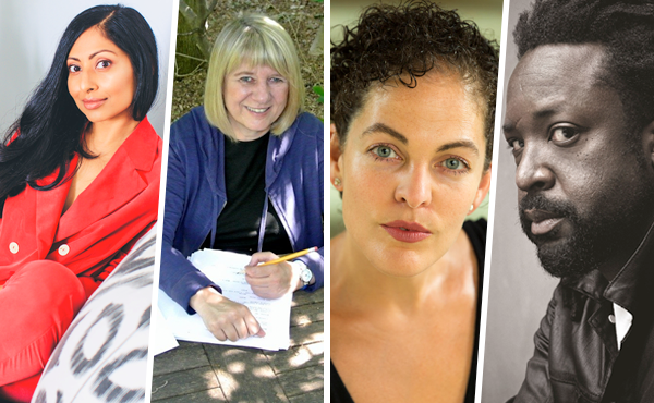MFA guest writers Avni Doshi, Kathleen Clark, Shara McCallum, and Marlon James 