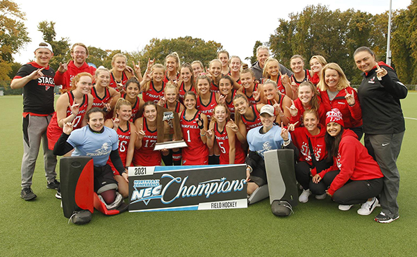 Group image of the 2021 NEC Field Hockey Champions