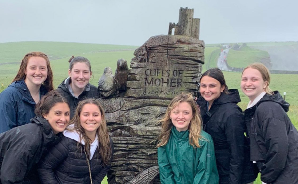 students explored the city and its environs,during a weeklong immersion at the National University of Ireland in Galway 
