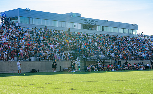 A sold-out crowd at Rafferty Stadium in July 2022