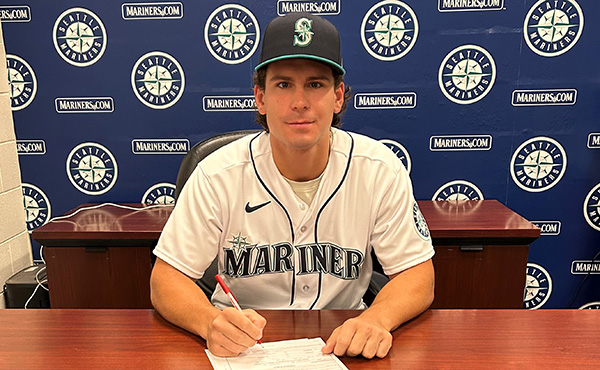 Charlie Pagliarini '23 was the 21st Stag all-time to be chosen in the MLB First-Year Player Draft