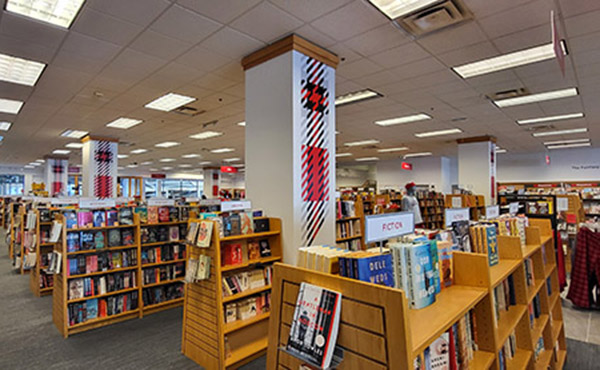 interior view of current bookstore layout