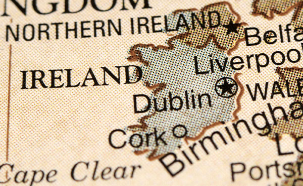 image of Ireland's map.