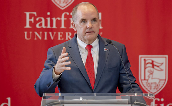 Paul Schlickmann is in his sixth year as the leader of Fairfield Athletics.
