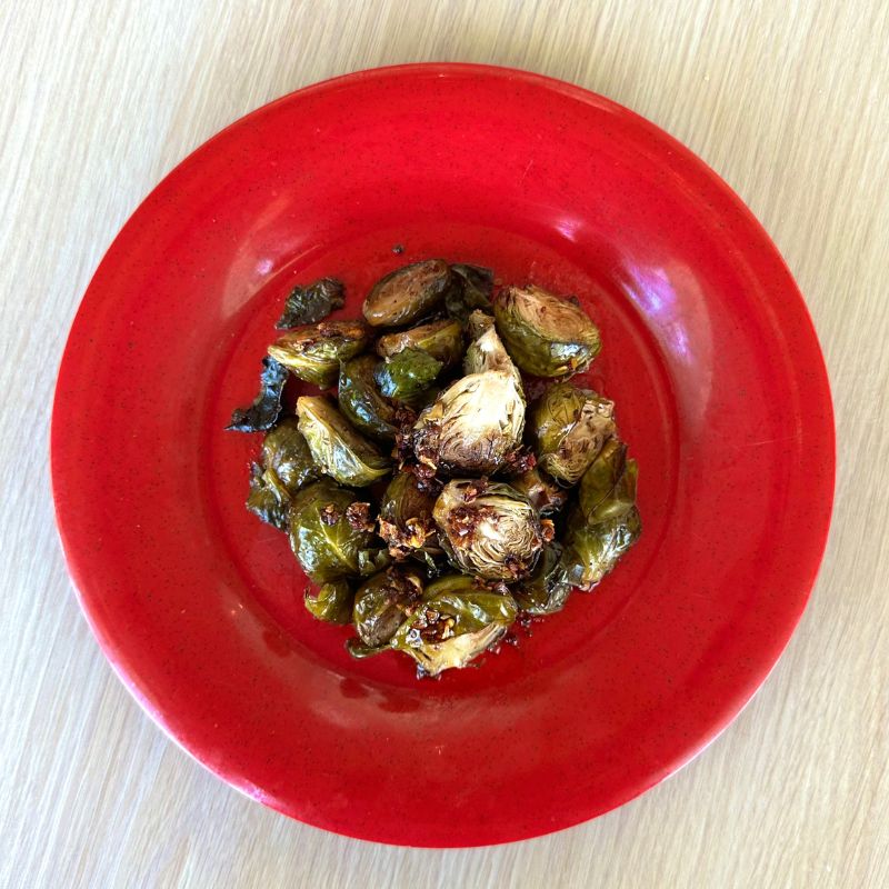 Plate of brussels sprout